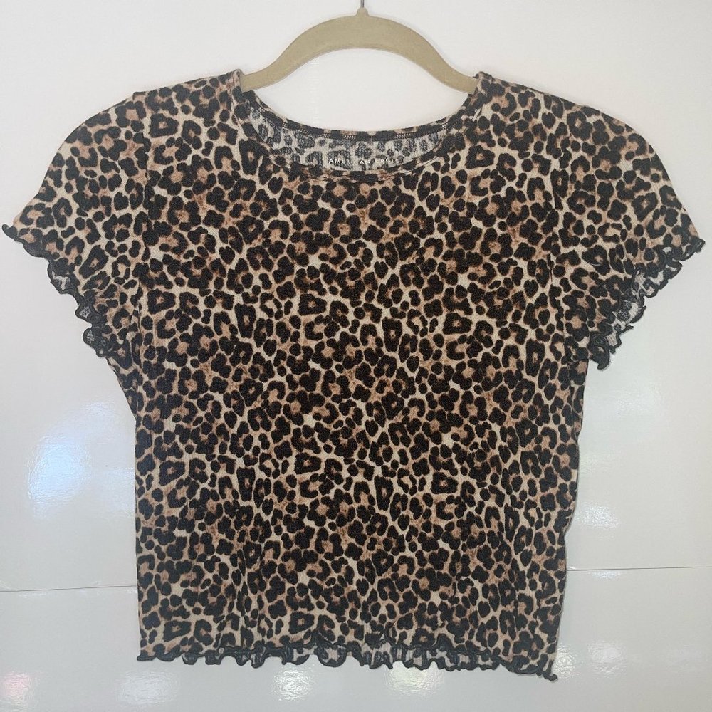 Cheetah Print Crop Top